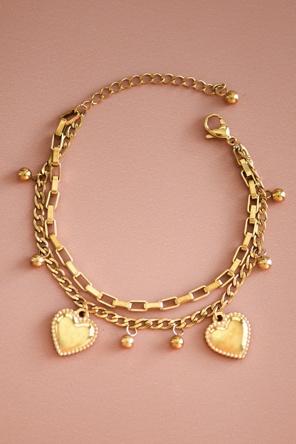 18k Gold Plated Waterproof Stainless Steel Bracelet
