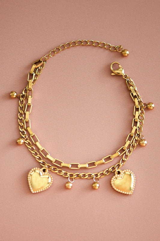 18k Gold Plated Waterproof Stainless Steel Bracelet