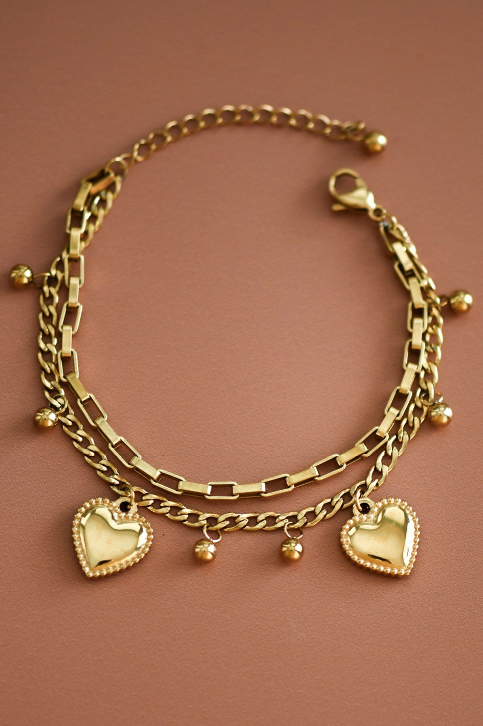18k Gold Plated Waterproof Stainless Steel Bracelet