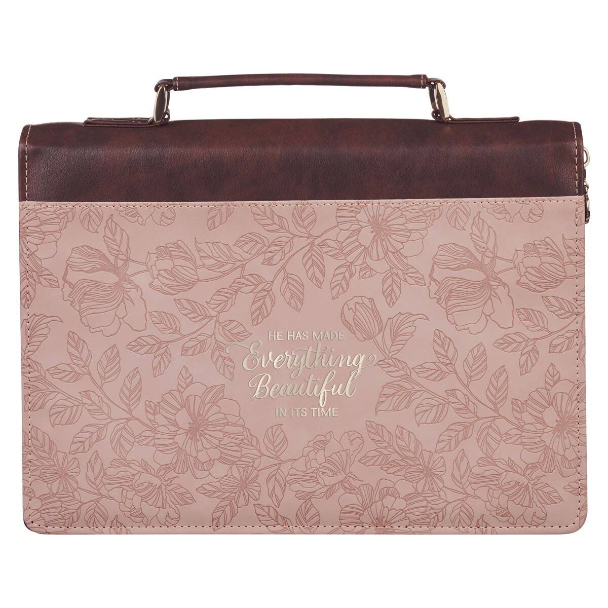 Bible Cover Pink/Brown Ecc 3:11
