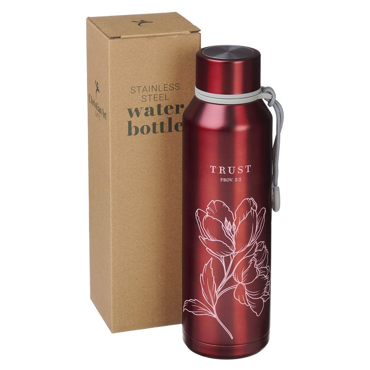 Water Bottle SS Pink Trust Prov. 3:5